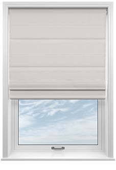 Panama, White - Twist&Fit Roman Blind